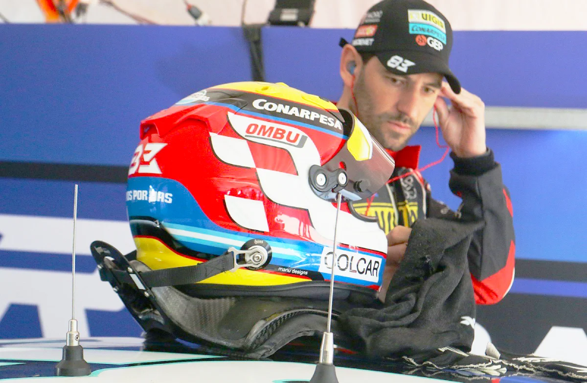 Facundo Ardusso y su casco