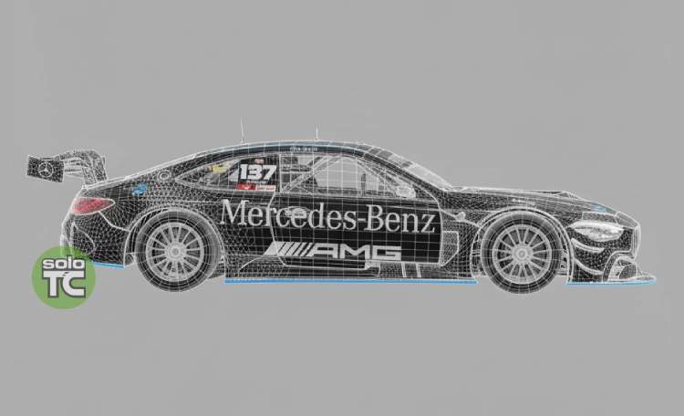 3D del Mercedes-Benz de TC.