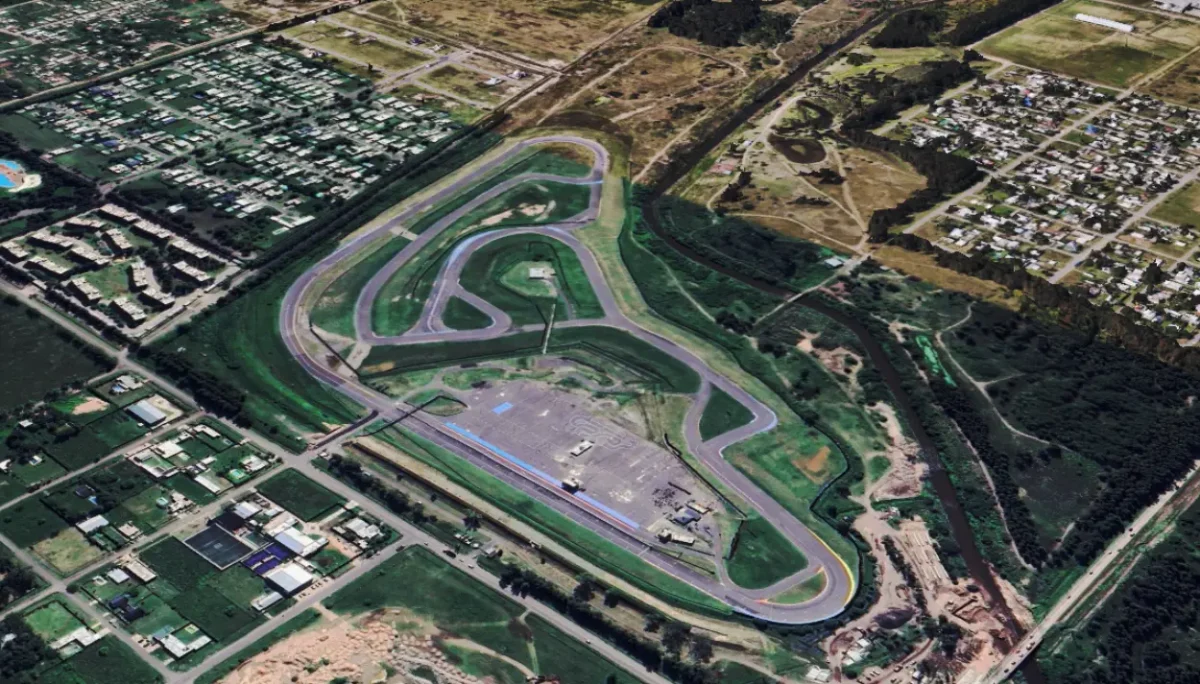 El autódromo de Rosario vista aérea.