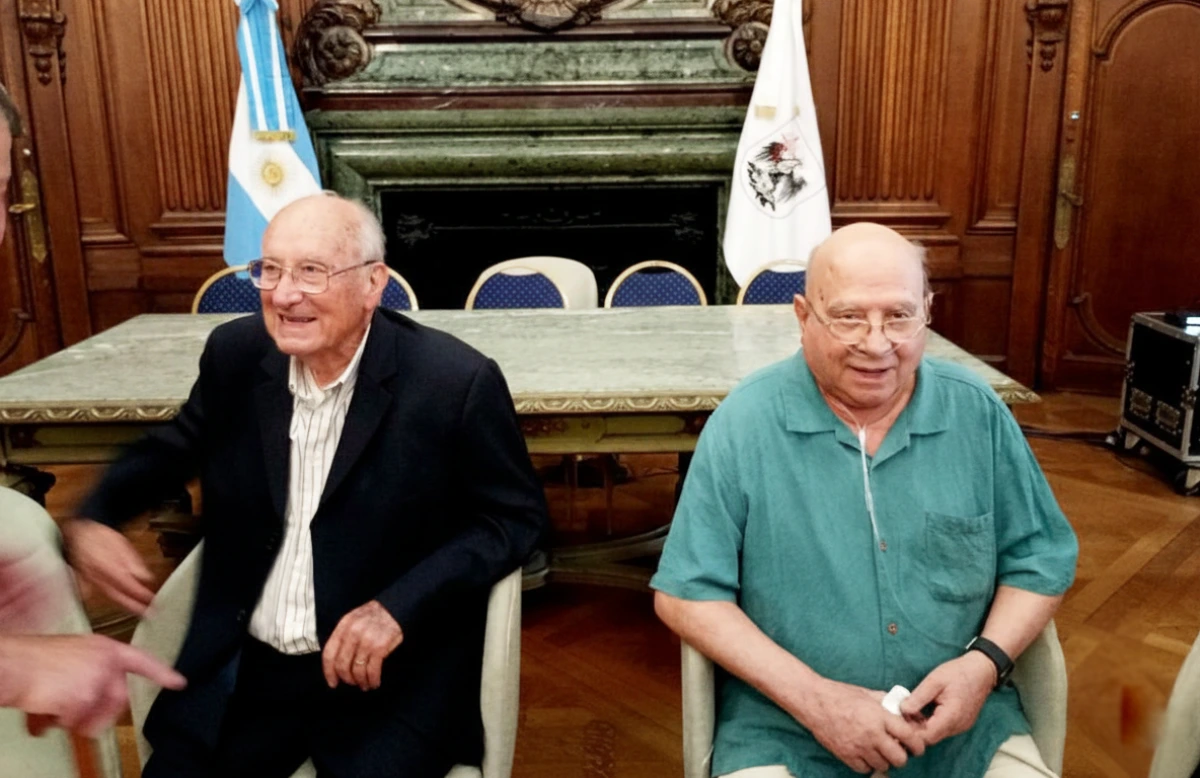 Herceg y Pedersoli en la Legislatura porteña.