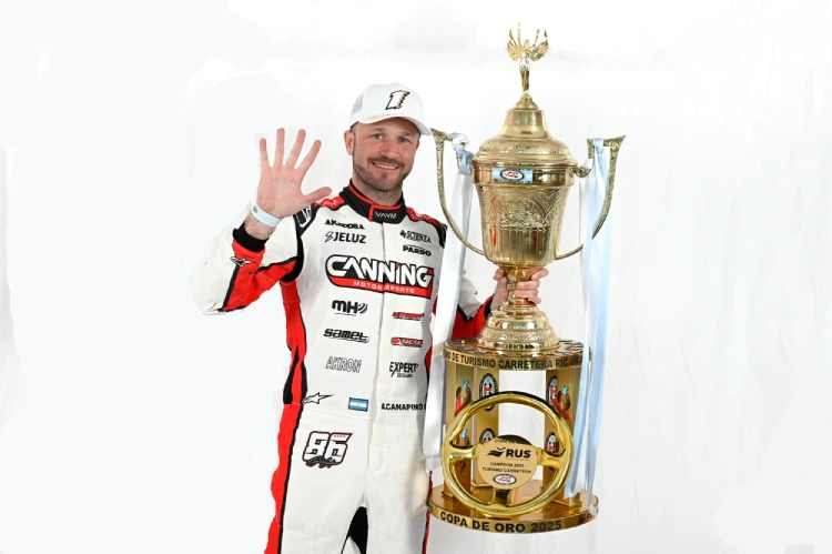 Canapino logró su 5° título de TC en 2025.