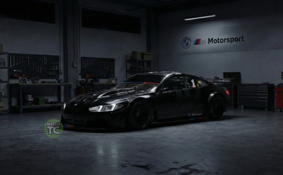 El BMW M4 de TC en el taller.