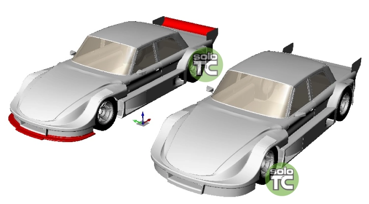Autos de TC sin cargas aerodinámicas en Termas 2013.