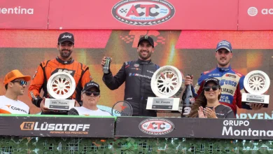 El podio del TC en Viedma.