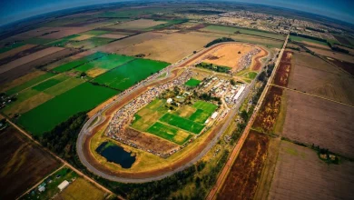 Autódromo de Rafaela desde el aire.