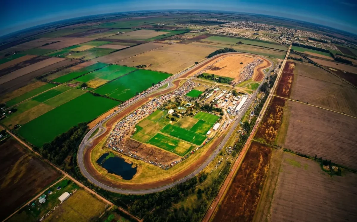 Autódromo de Rafaela desde el aire.