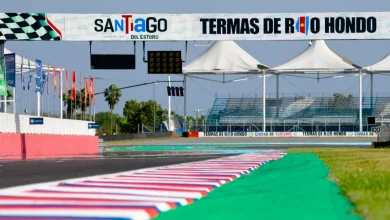 Recta principal del circuito de Termas de Río Hondo.