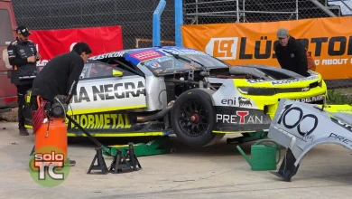 Chevrolet de Landa en el parque cerrado del TC en Rafaela.