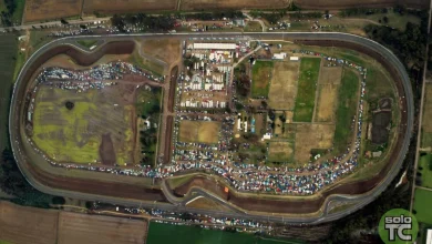 Autódromo de Rafaela desde el aire.