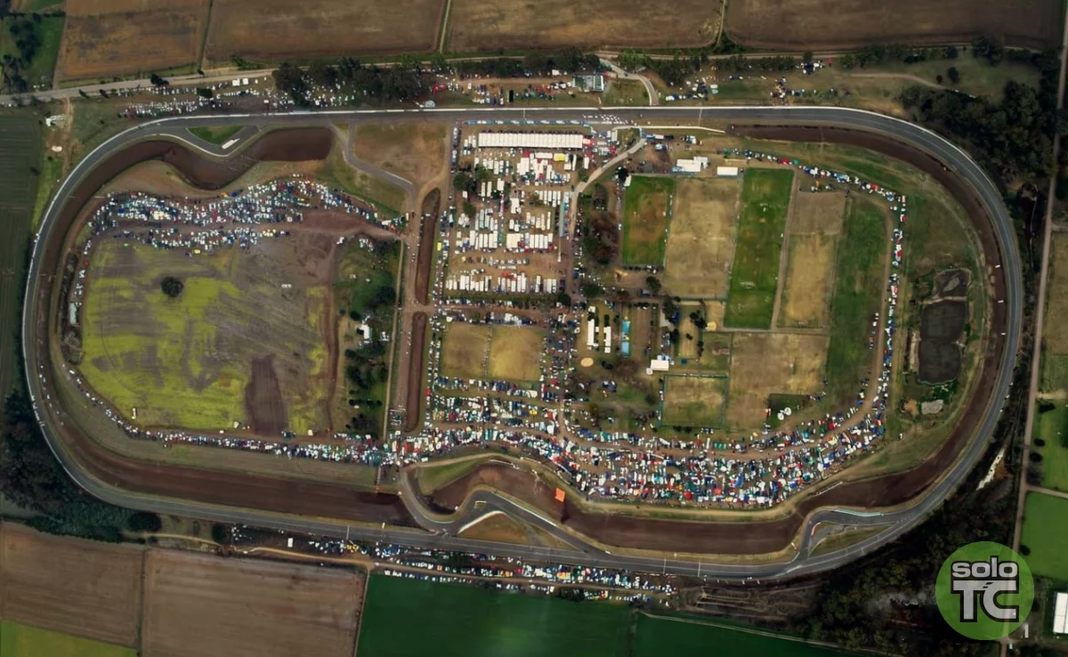 Autódromo de Rafaela desde el aire.