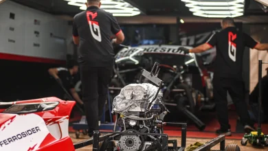 Motor del Toyota de TC de Rossi.