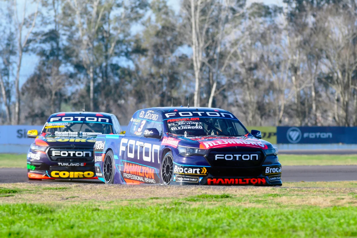 Camionetas Foton de Mariano Werner y Gastón Mazzacane