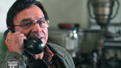 Jorge Pedersoli en su taller de San Martín.
