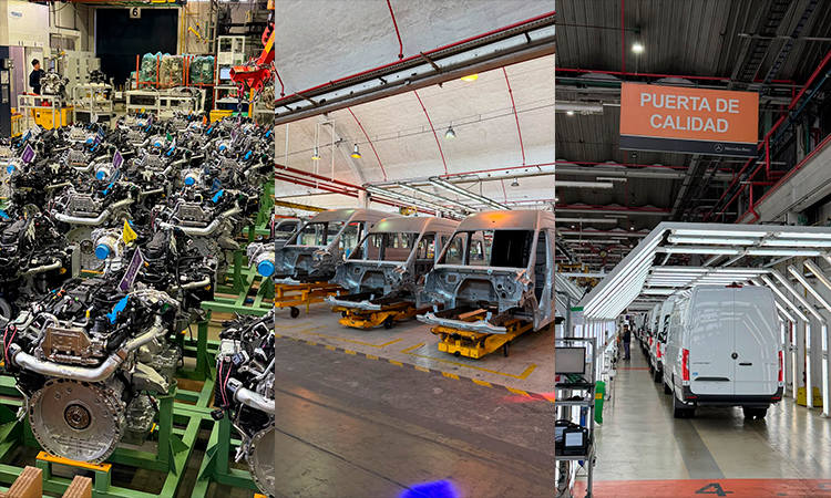 Línea de producción de la Mercedes-Benz Sprinter. 