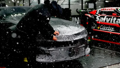 Nieve en el TC en San Luis.