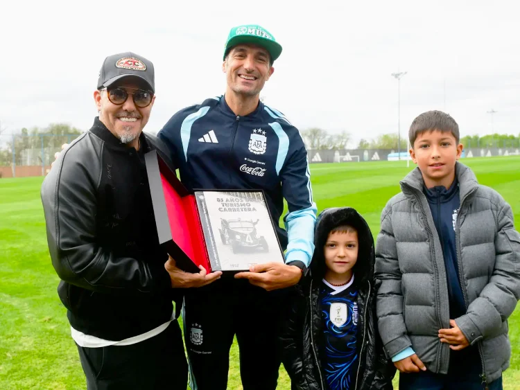 Lionel Scaloni y Gastón Mazzacane.