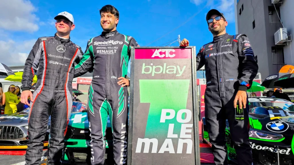 Faín (Torino) junto a Fritzler (Mercedes-Benz) y Santero (BMW).
